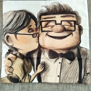 Disney Pixar's UP pillow cover with zipper.